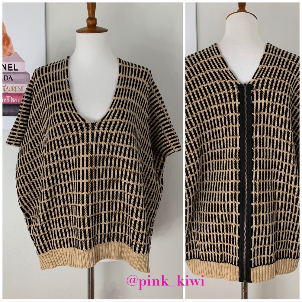 Free People Something Special Poncho Sweater